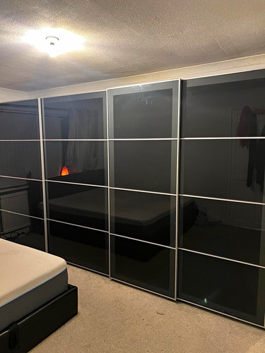 Ikea pax black sliding - pax,