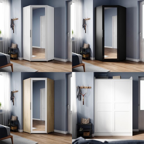 Door corner wardrobe high - 2/3,