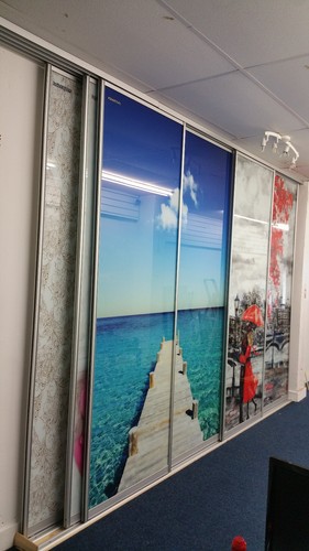 Sliding doors for built - , in