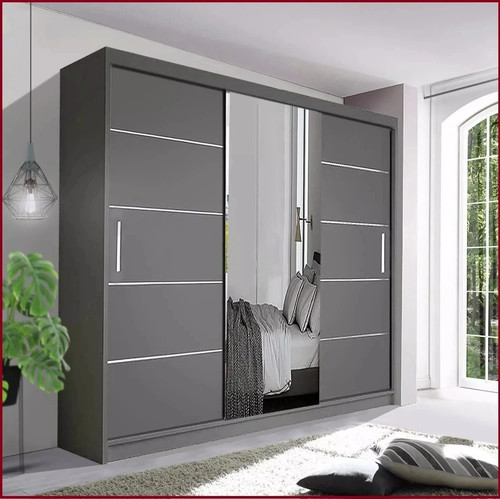 Sliding wardrobe with mirror - sliding,