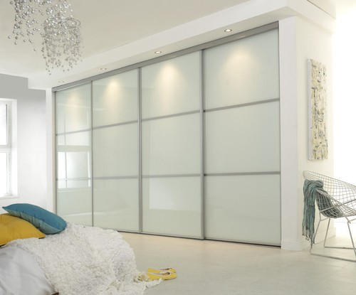 Mirror sliding wardrobe - wardrobe, doors/
