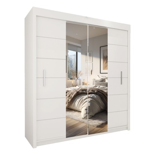 Sliding doors wardrobes mirror - wardrobes,