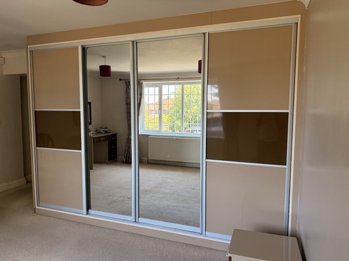 Brown wardrobe with - brown,