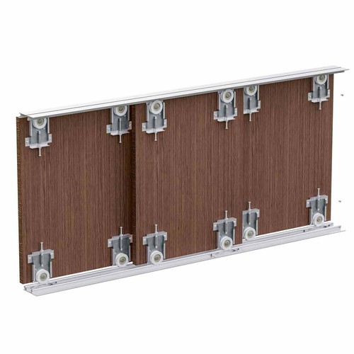 Wardrobe sliding track system - wardrobe,